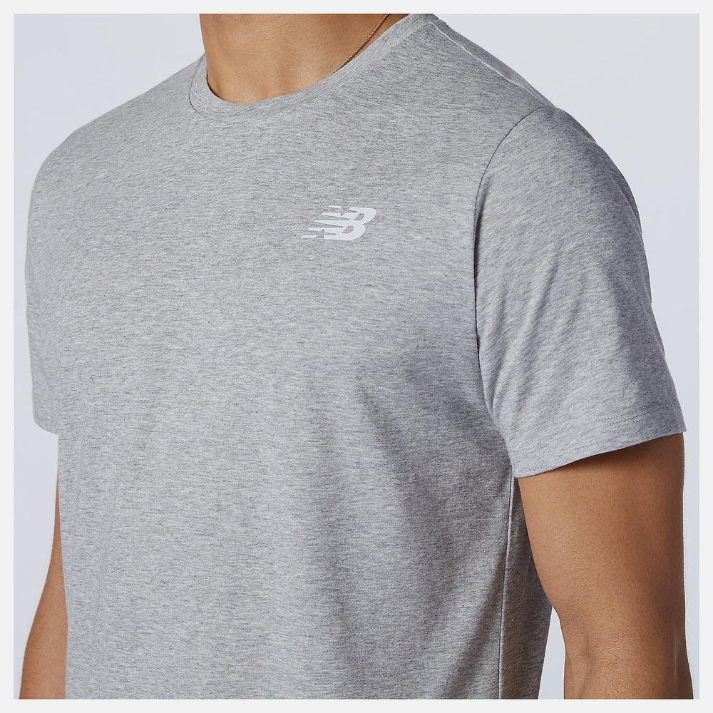 Athletic Grey Heathertech Tee / New Balance Men