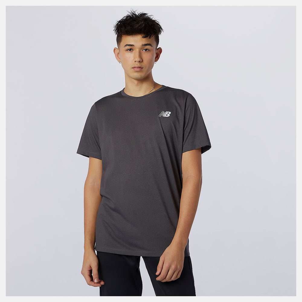 Black Heather Heathertech Tee / New Balance Men