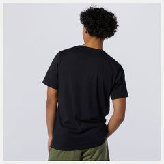 Black Heathertech Tee / New Balance Men