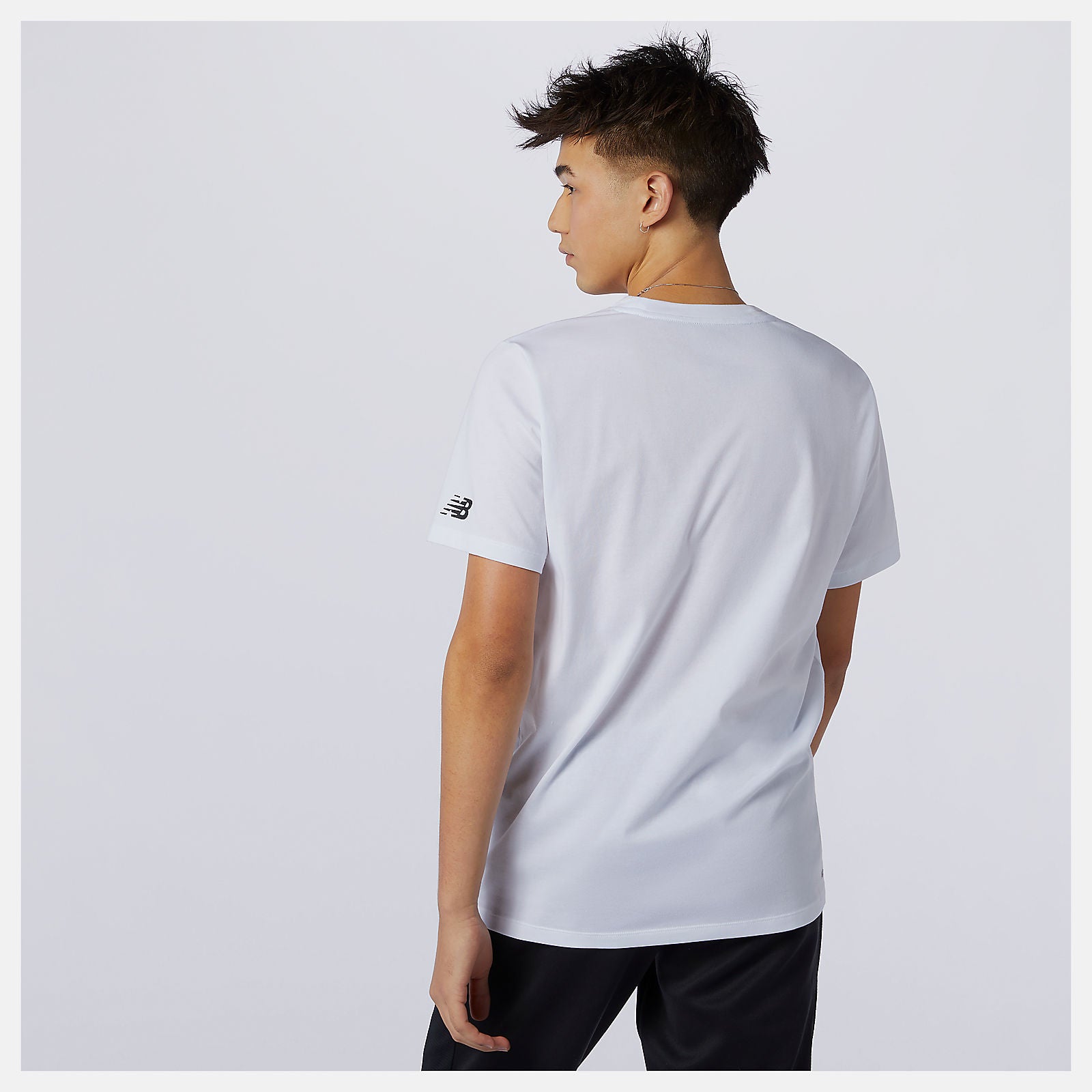 White Graphic Heathertech Tee / New Balance Men