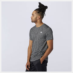 Black Heather Tenacity Tee / New Balance Men