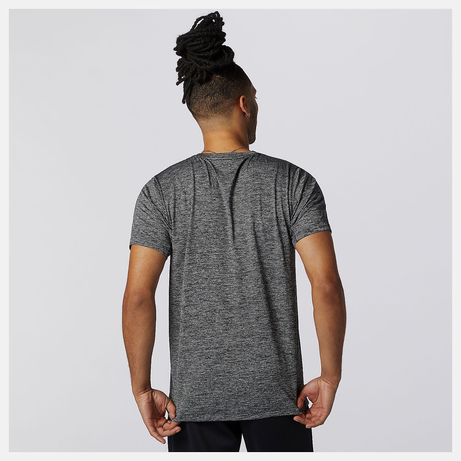 Black Heather Tenacity Tee / New Balance Men