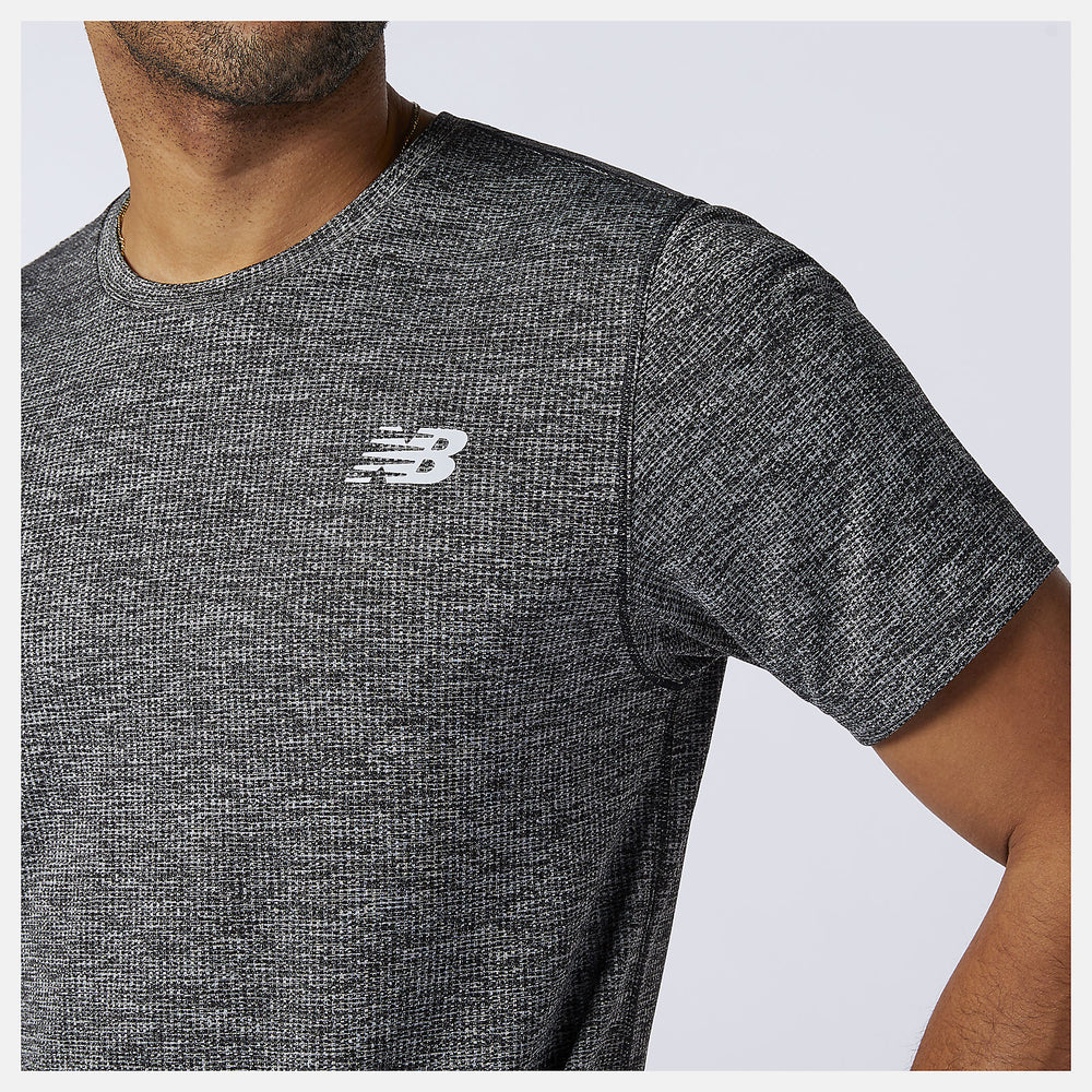 Black Heather Tenacity Tee / New Balance Men