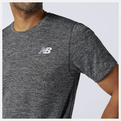 Black Heather Tenacity Tee / New Balance Men