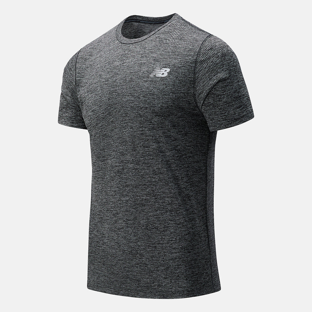 Black Heather Tenacity Tee / New Balance Men
