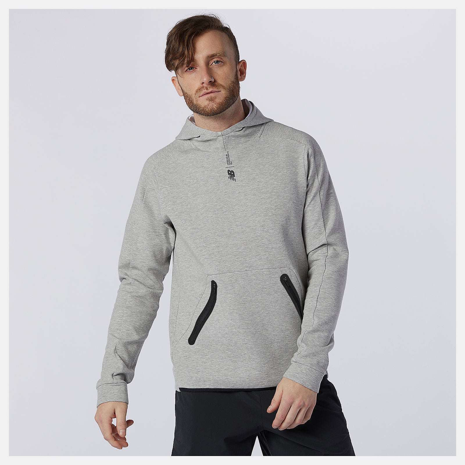 Athletic Grey Fortitech Fleece Pullover / New Balance Men