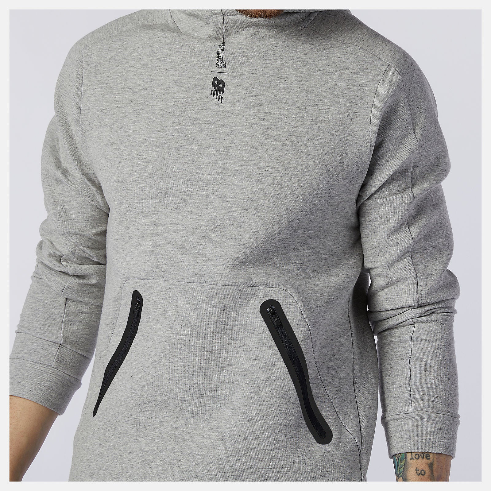Athletic Grey Fortitech Fleece Pullover / New Balance Men