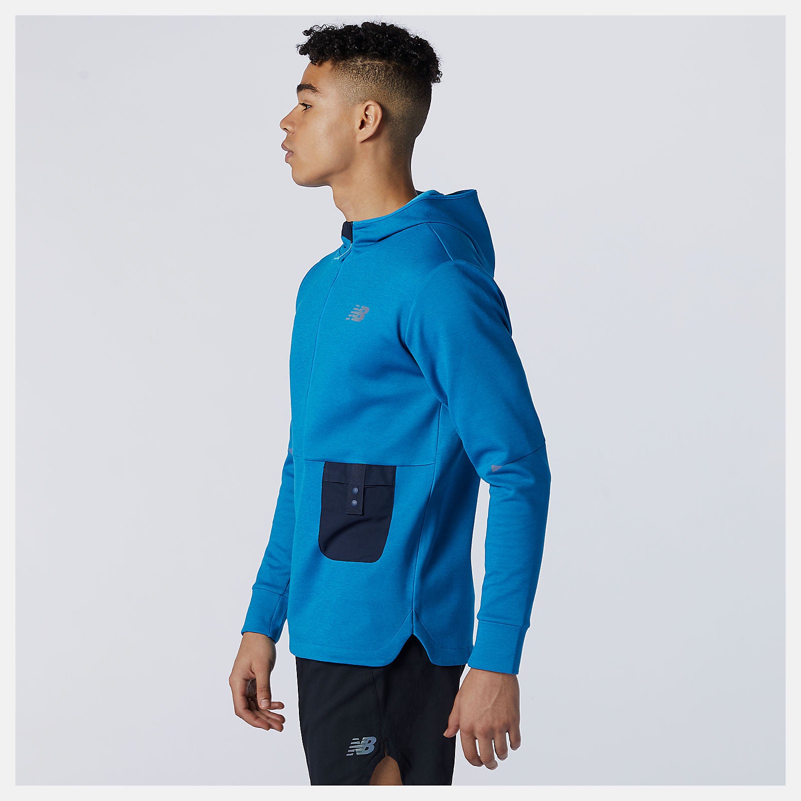 Wave Blue Q Speed Fuel Hoodie / New Balance Men