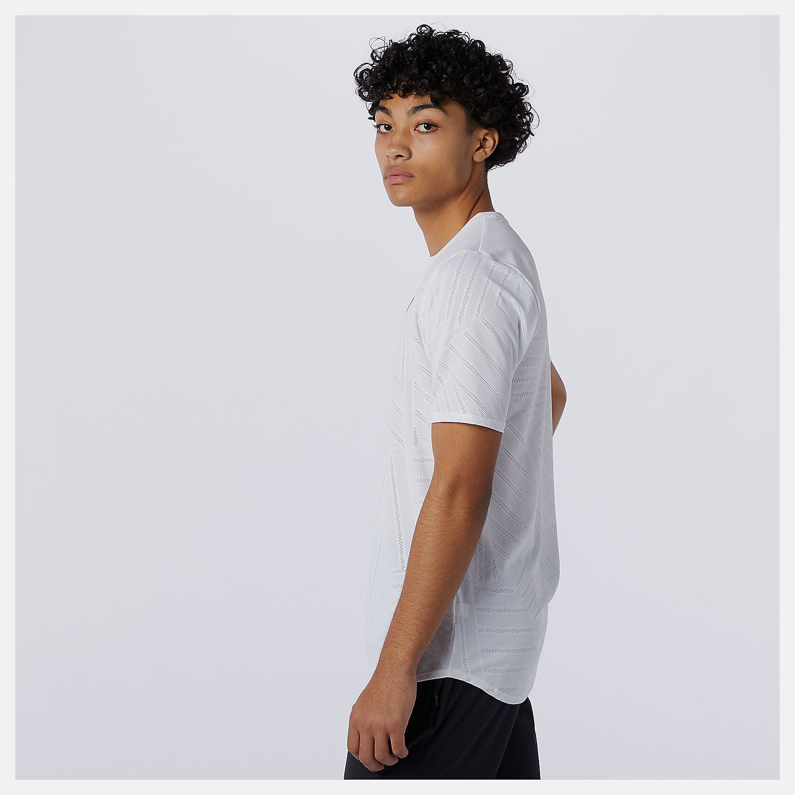 White Q Speed Fuel Short Sleeve / New Balance Men