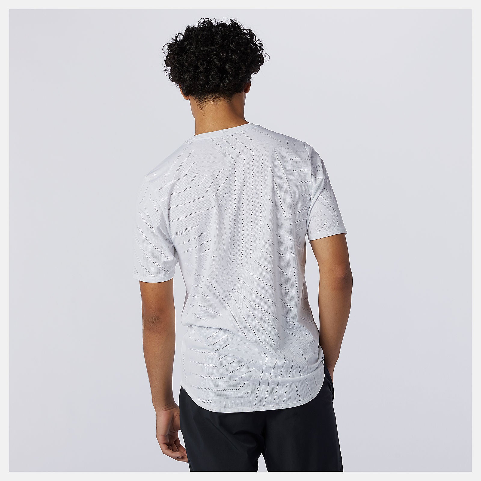 White Q Speed Fuel Short Sleeve / New Balance Men