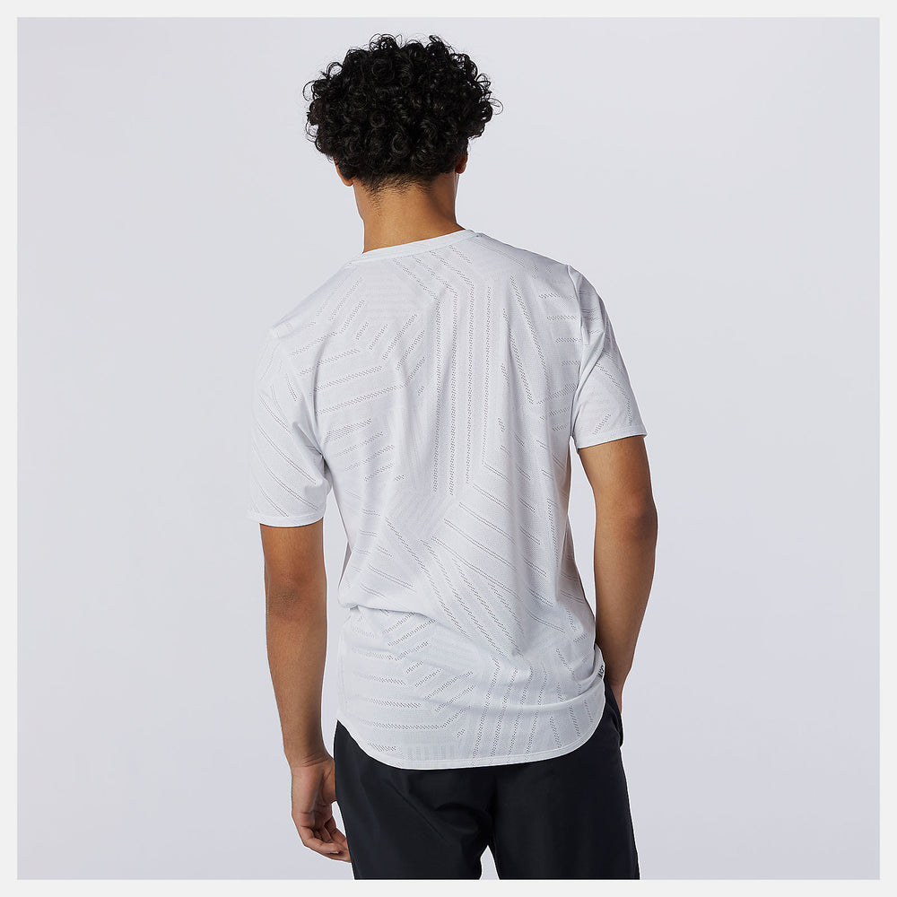 White Q Speed Fuel Short Sleeve / New Balance Men