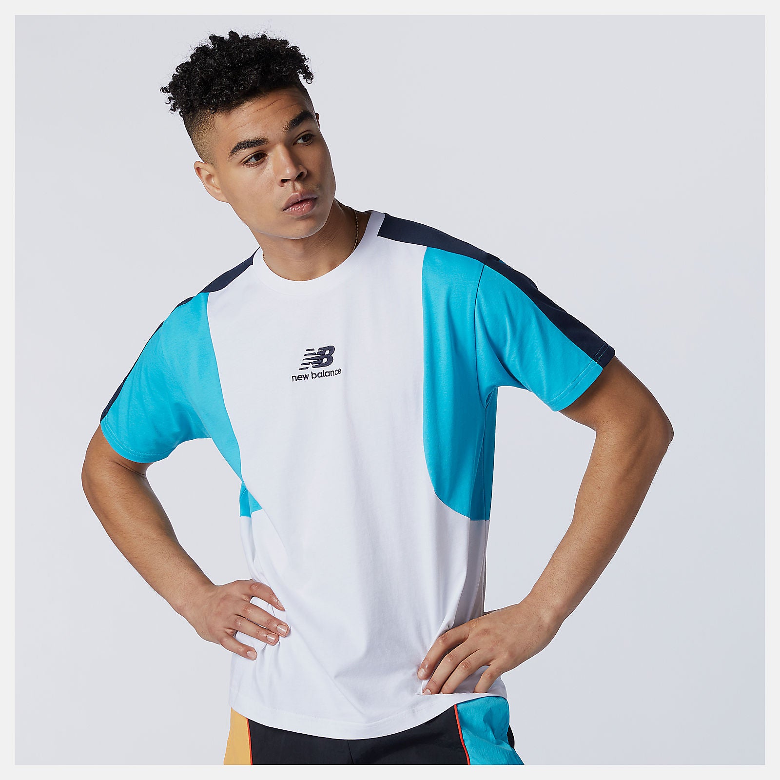 Virtual Sky NB Athletics Color Block Tee / New Balance Men