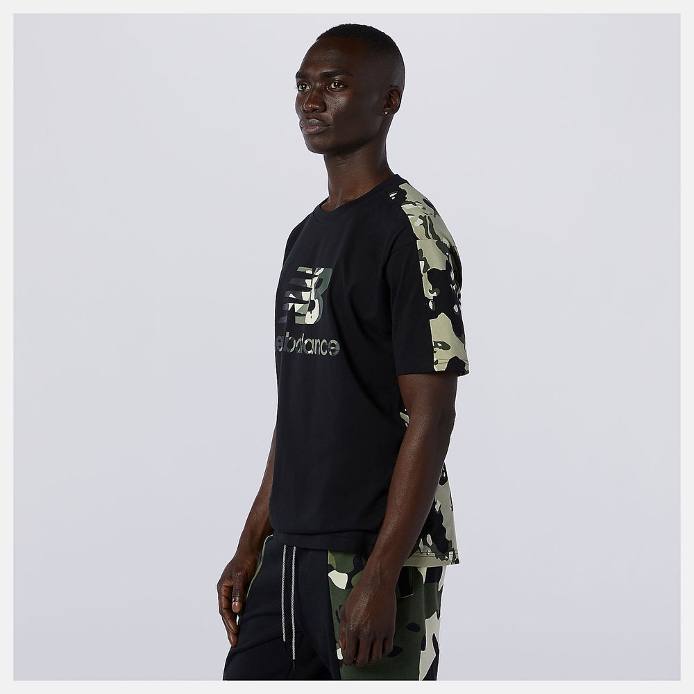 Black Multi NB Essential Camo Tee / New Balance Men