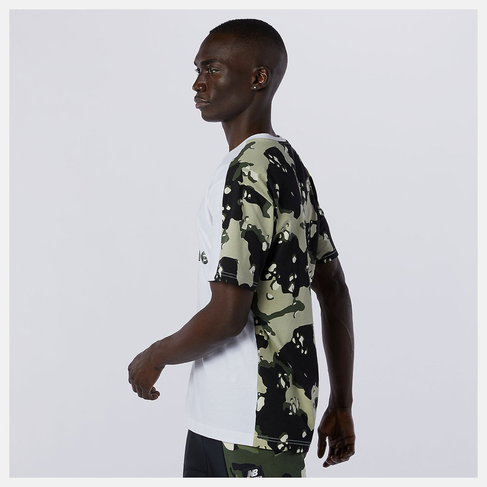 White Multi NB Essential Camo Tee / New Balance Men