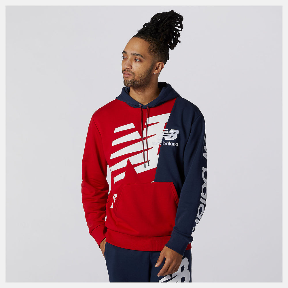 Team Red Inline NB Athletics Splice Hoody / New Balance Men