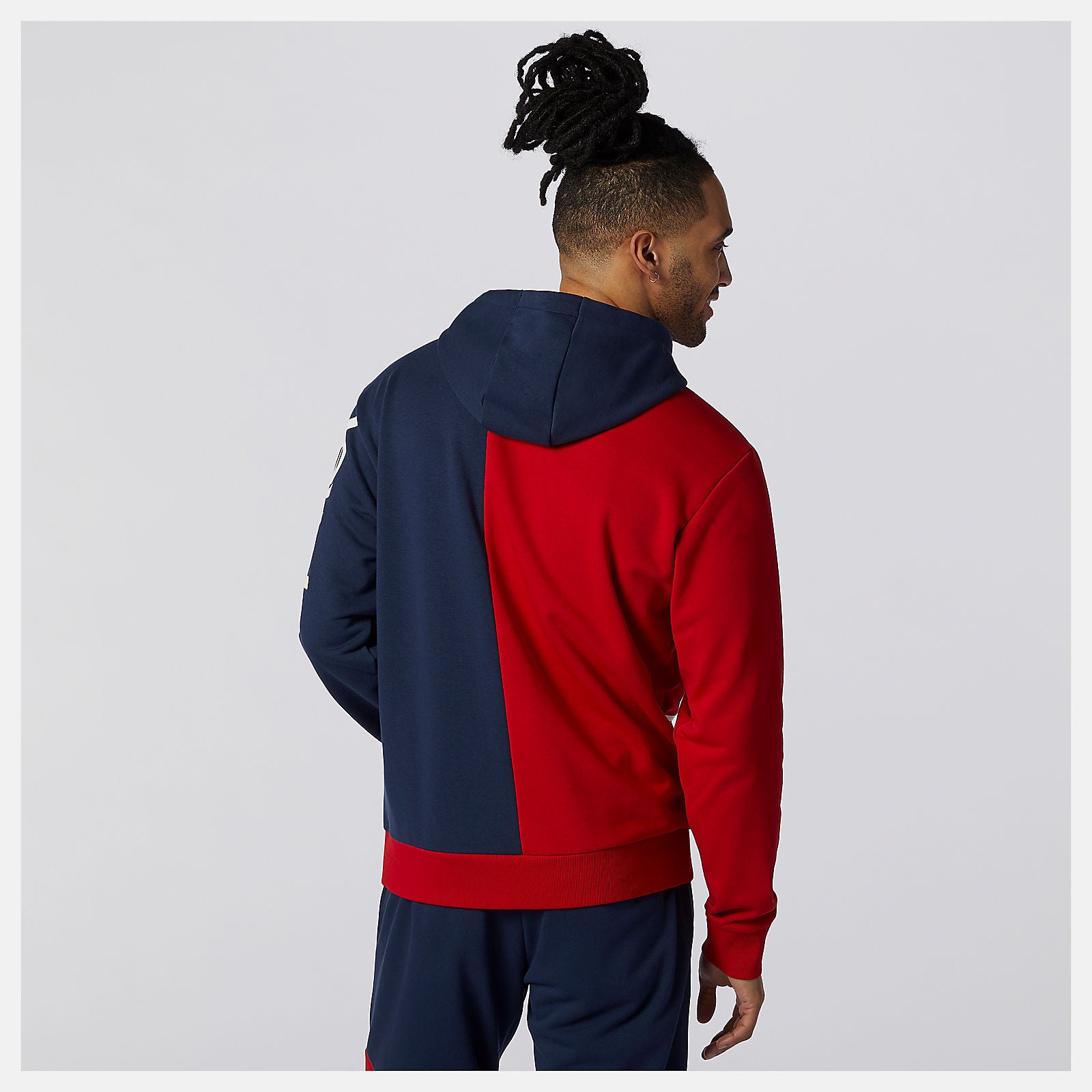 Team Red Inline NB Athletics Splice Hoody / New Balance Men