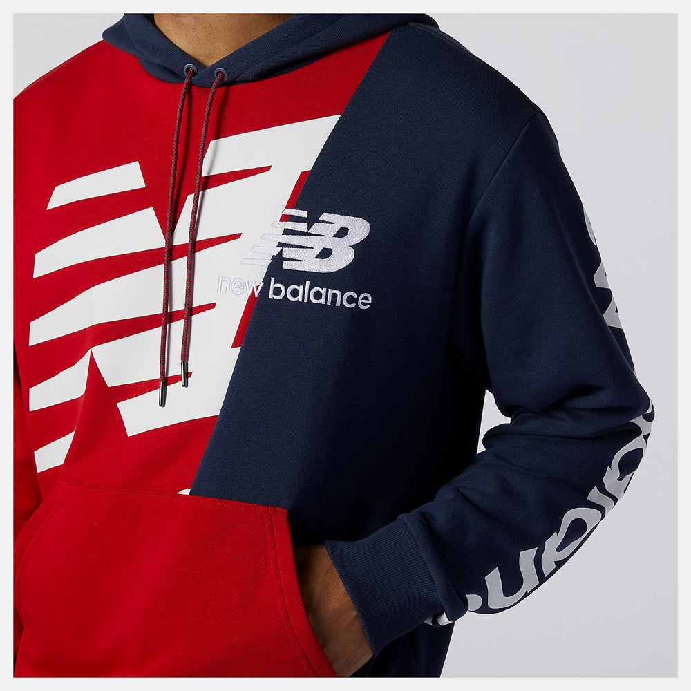 Team Red Inline NB Athletics Splice Hoody / New Balance Men