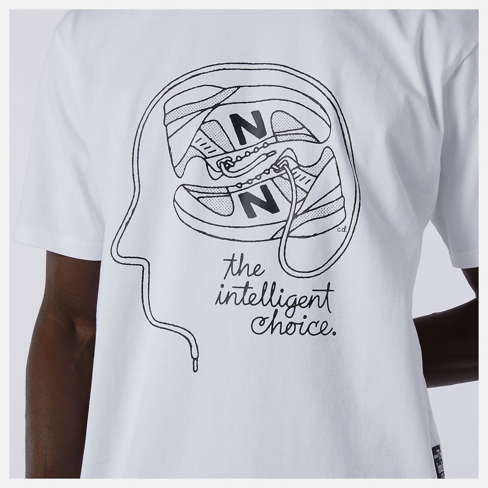 White NB Athletics Delorenzo Shoe Tee / New Balance Men