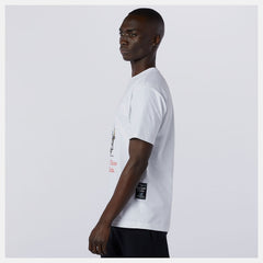 White NB Athletics Levitzo Dad Tee / New Balance Men