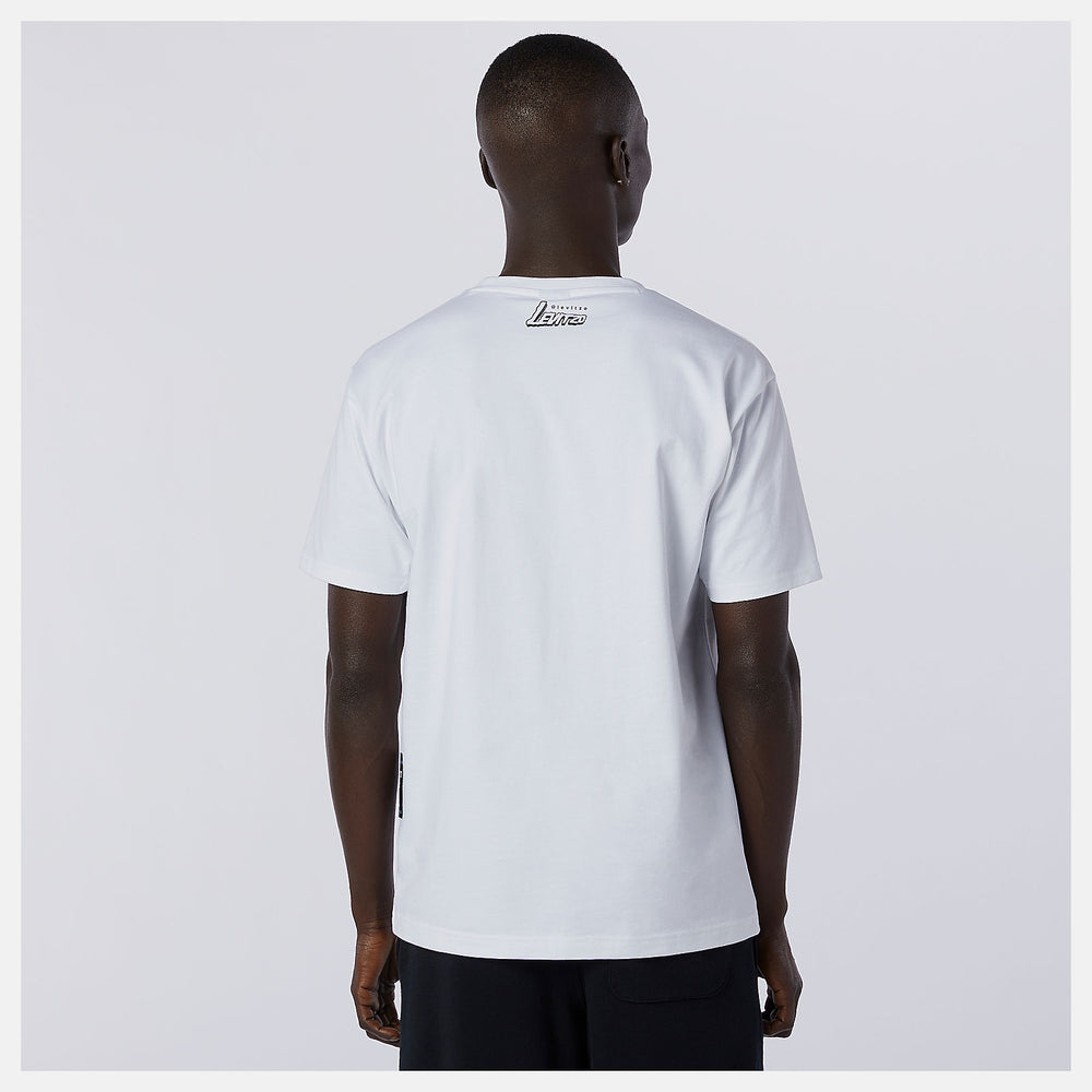 White NB Athletics Levitzo Dad Tee / New Balance Men