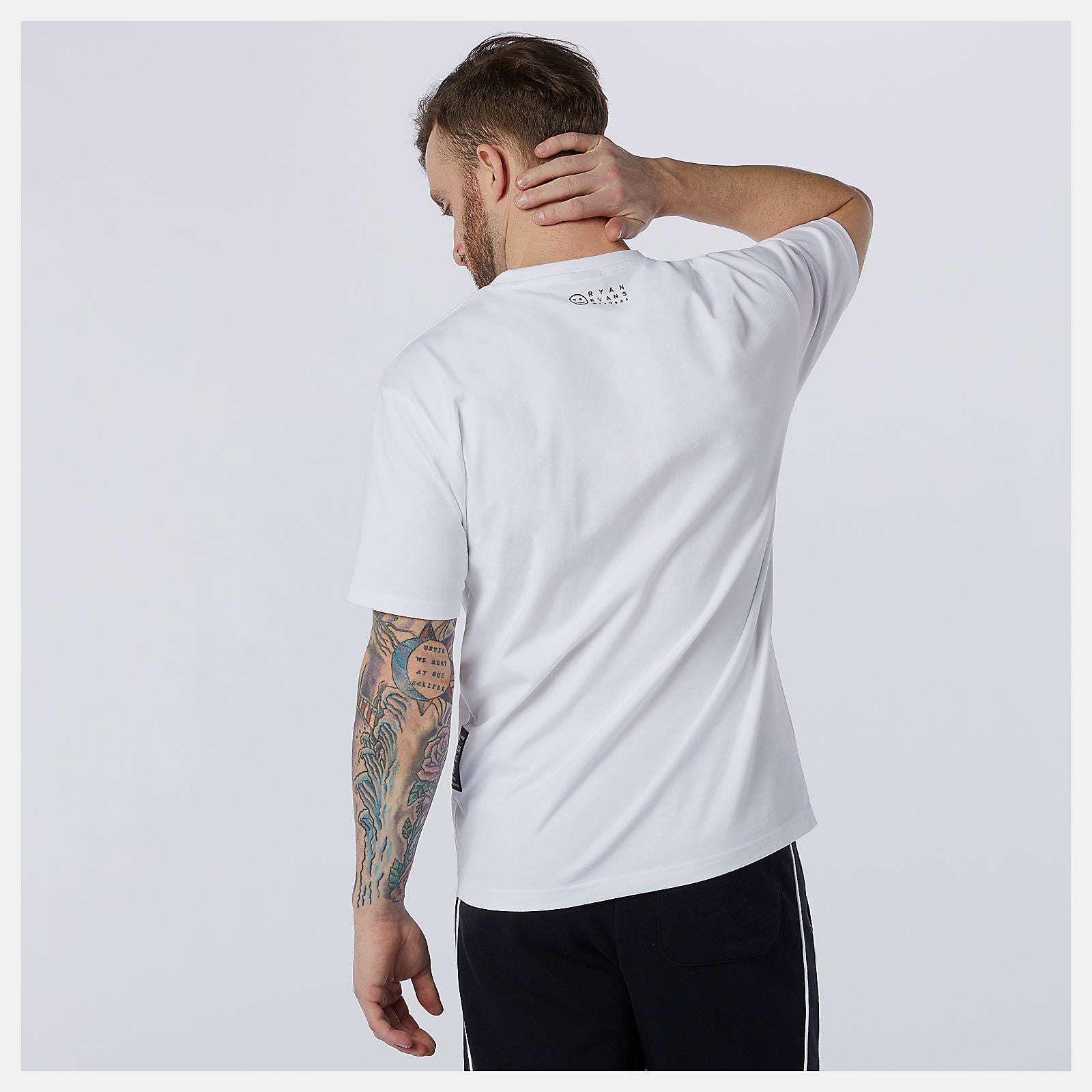 White NB Athletics Evans Science Tee / New Balance Men