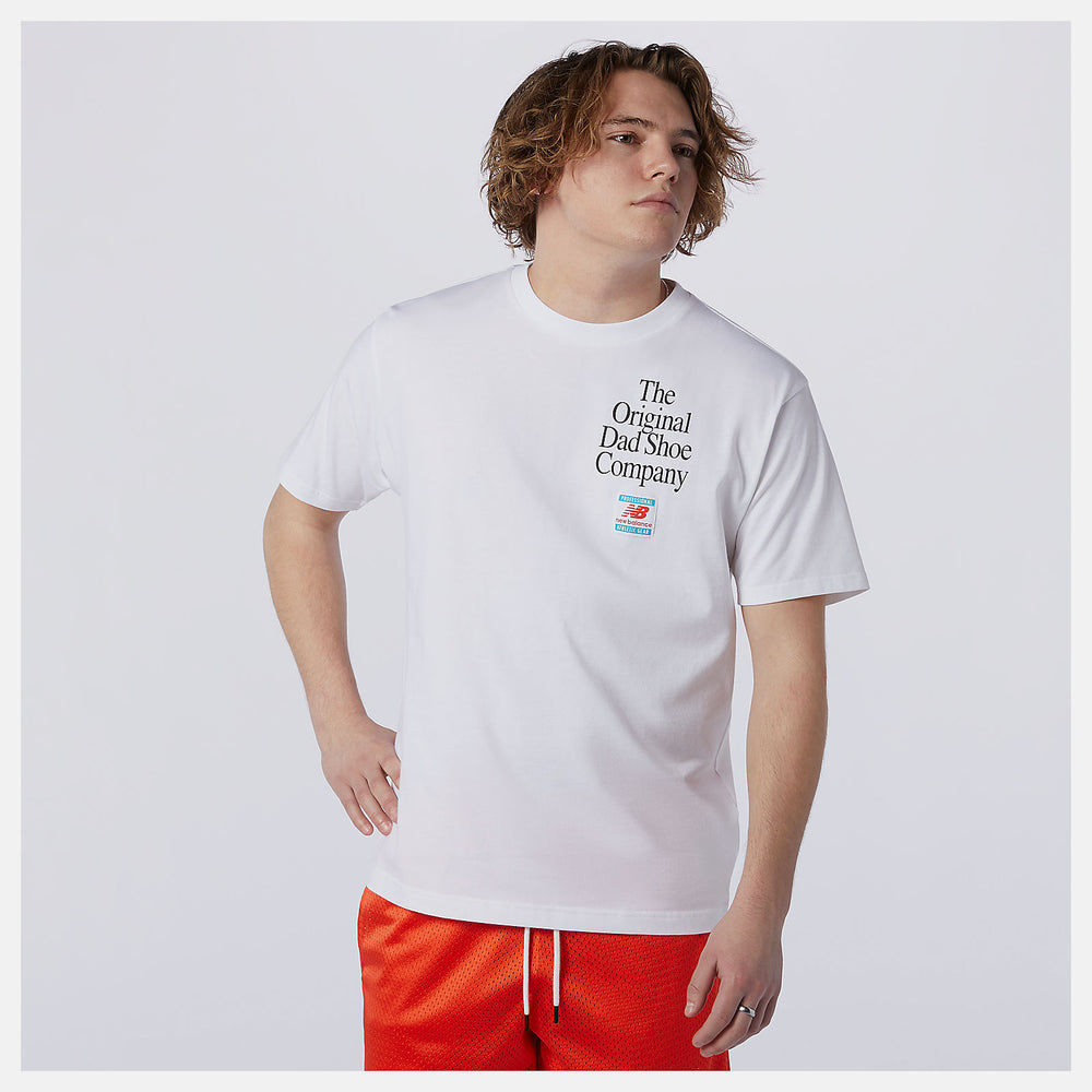 White NB Essentials Dad Pack Tee / New Balance Men