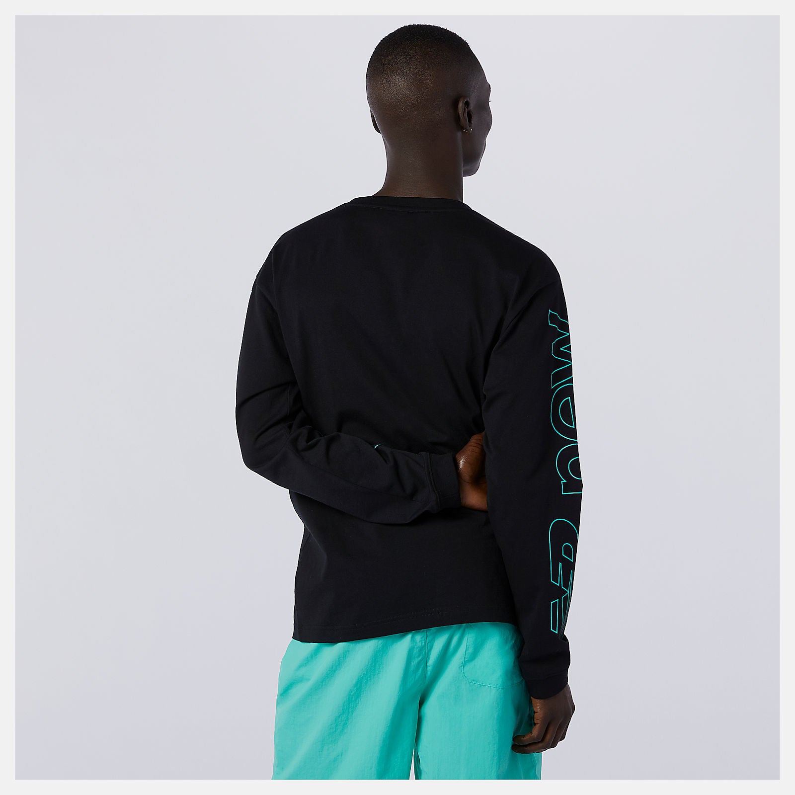 Black NB Sport Style Optiks Longsleeve Tee / New Balance Men