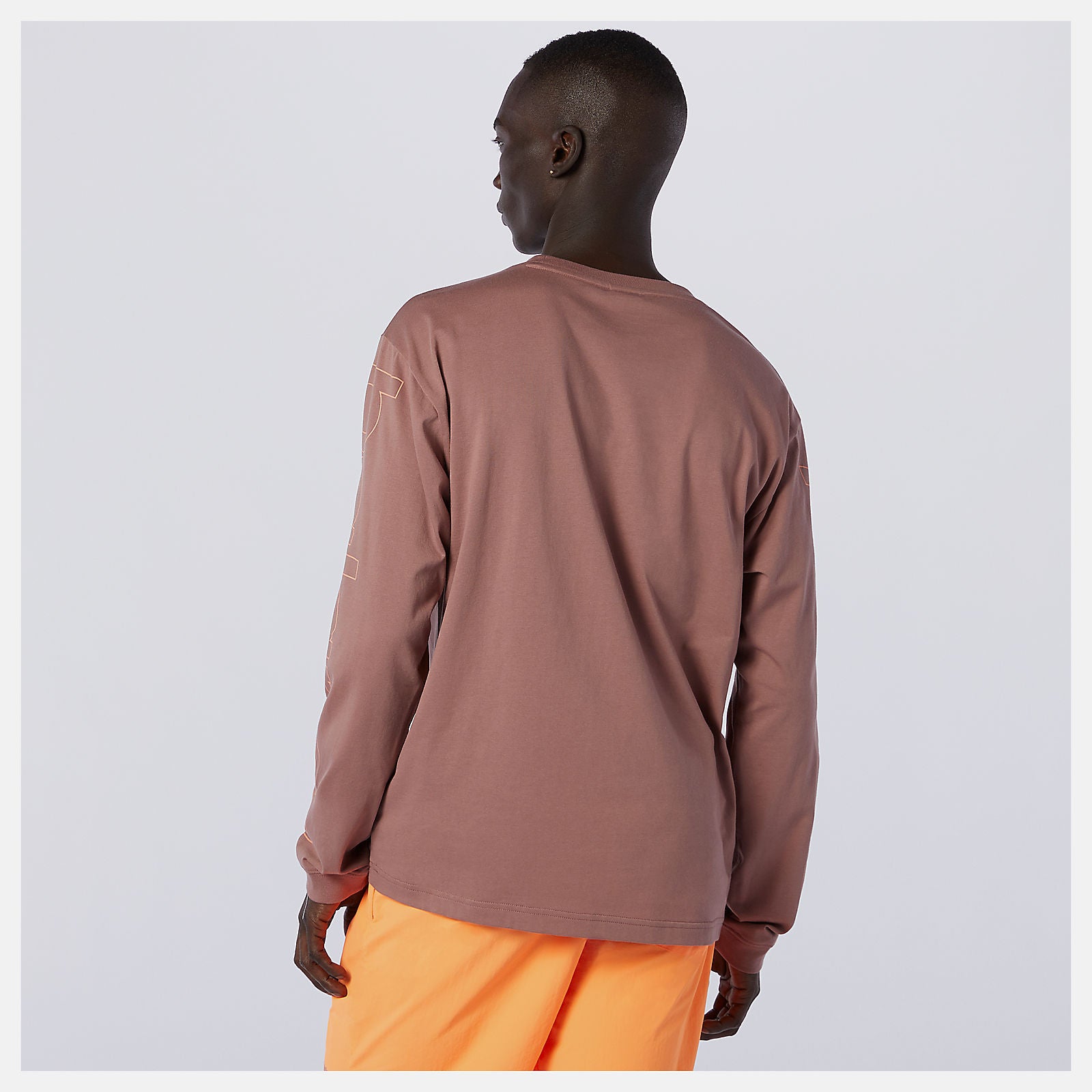 Red NB Sport Style Optiks Longsleeve Tee / New Balance Men