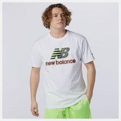 White NB Athletics Psych Varsity Tee / New Balance Men