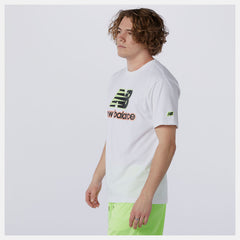 White NB Athletics Psych Varsity Tee / New Balance Men