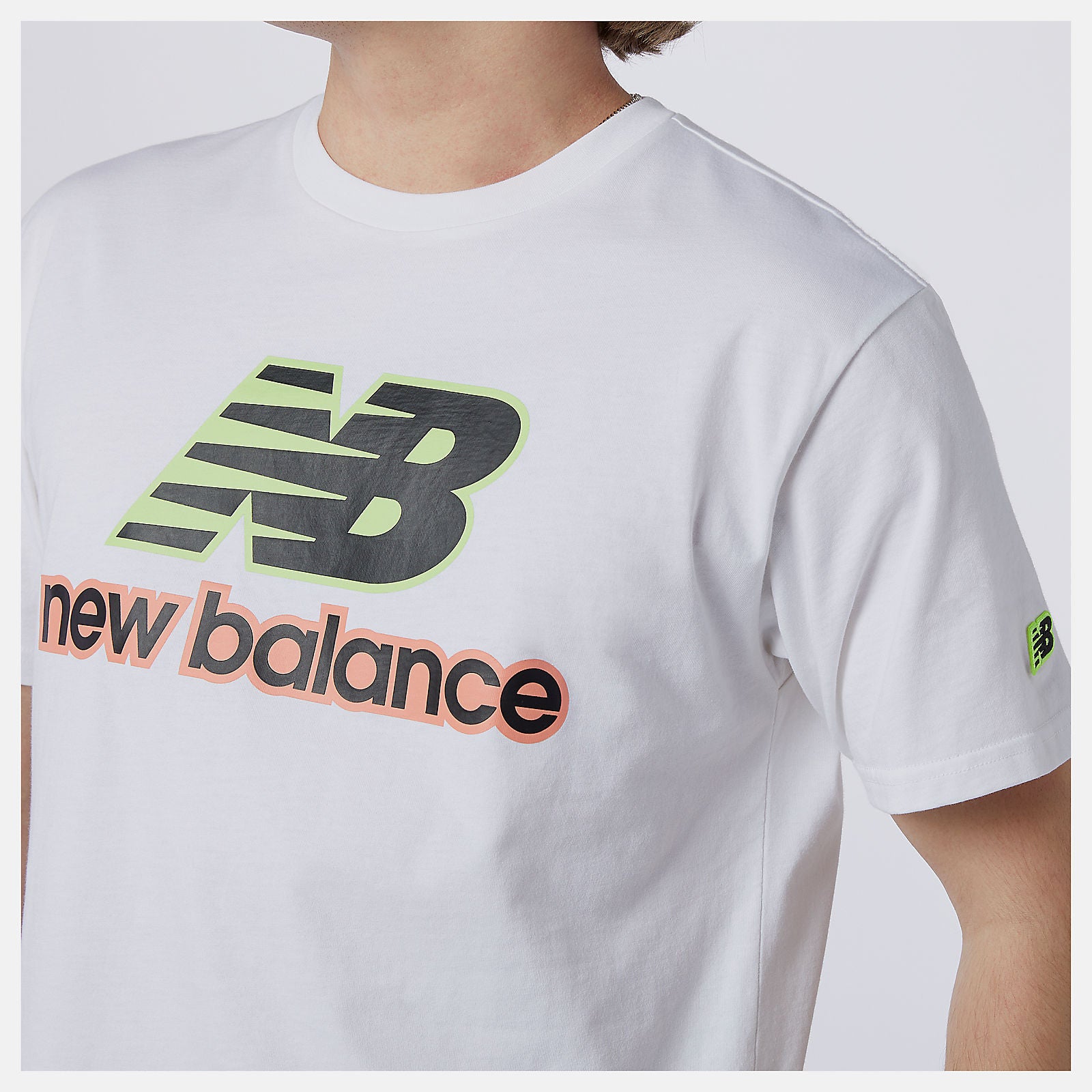 White NB Athletics Psych Varsity Tee / New Balance Men