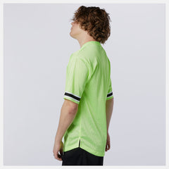 Bleached Lime Glo NB Athletics Psy Varsity Mesh Tee / New Balance Men