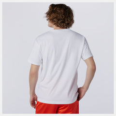 White NB Essentials Runner Tee / New Balance Men