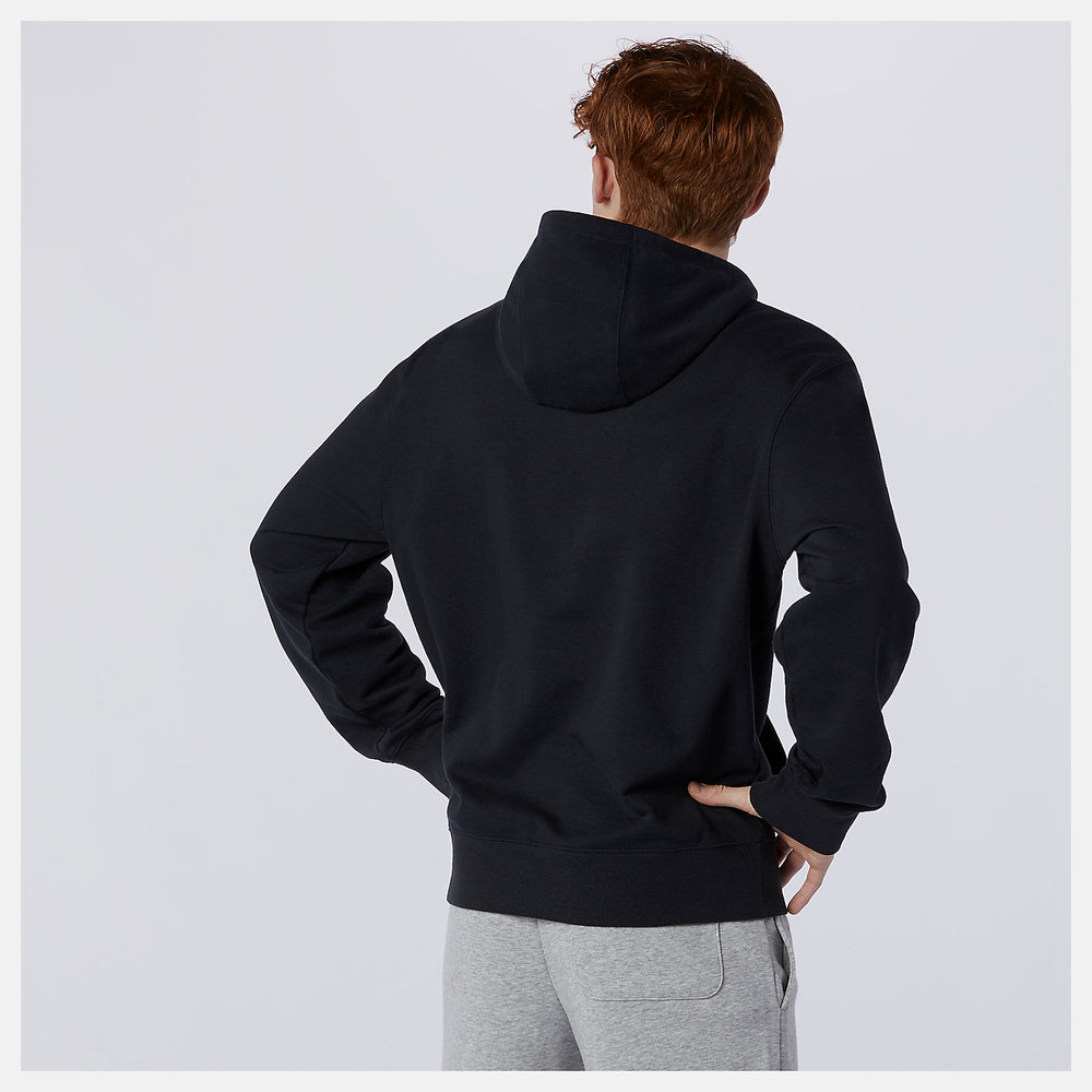 Black NB Essentials Embroidered Hoodie / New Balance Women|Men