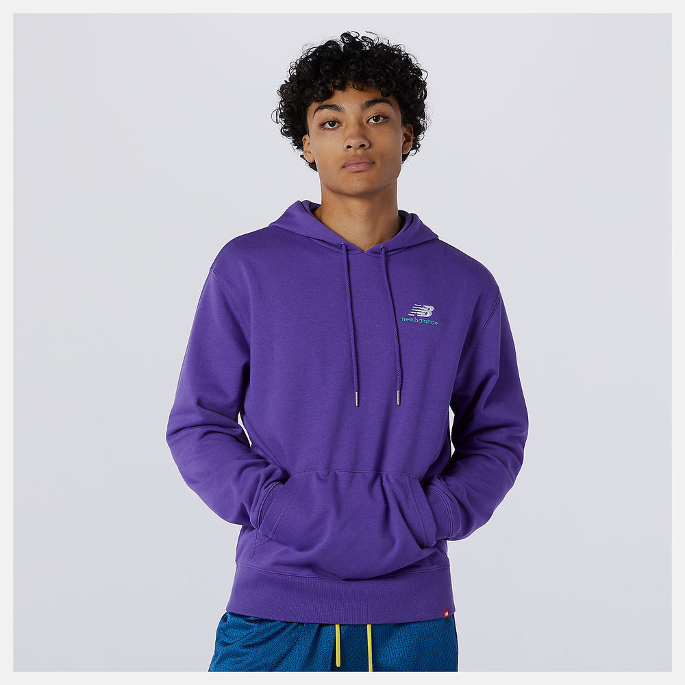 Prism Purple NB Essentials Embroidered Hoodie / New Balance Women|Men