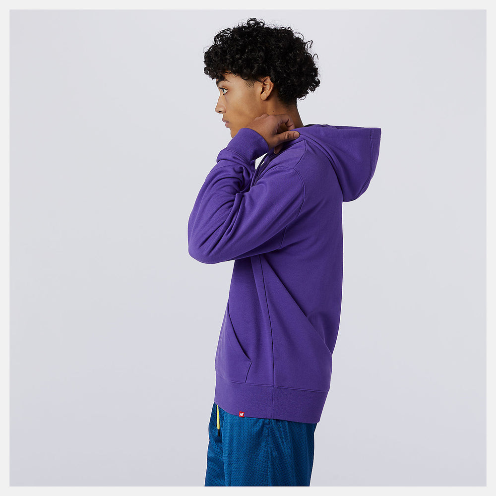 Prism Purple NB Essentials Embroidered Hoodie / New Balance Women|Men