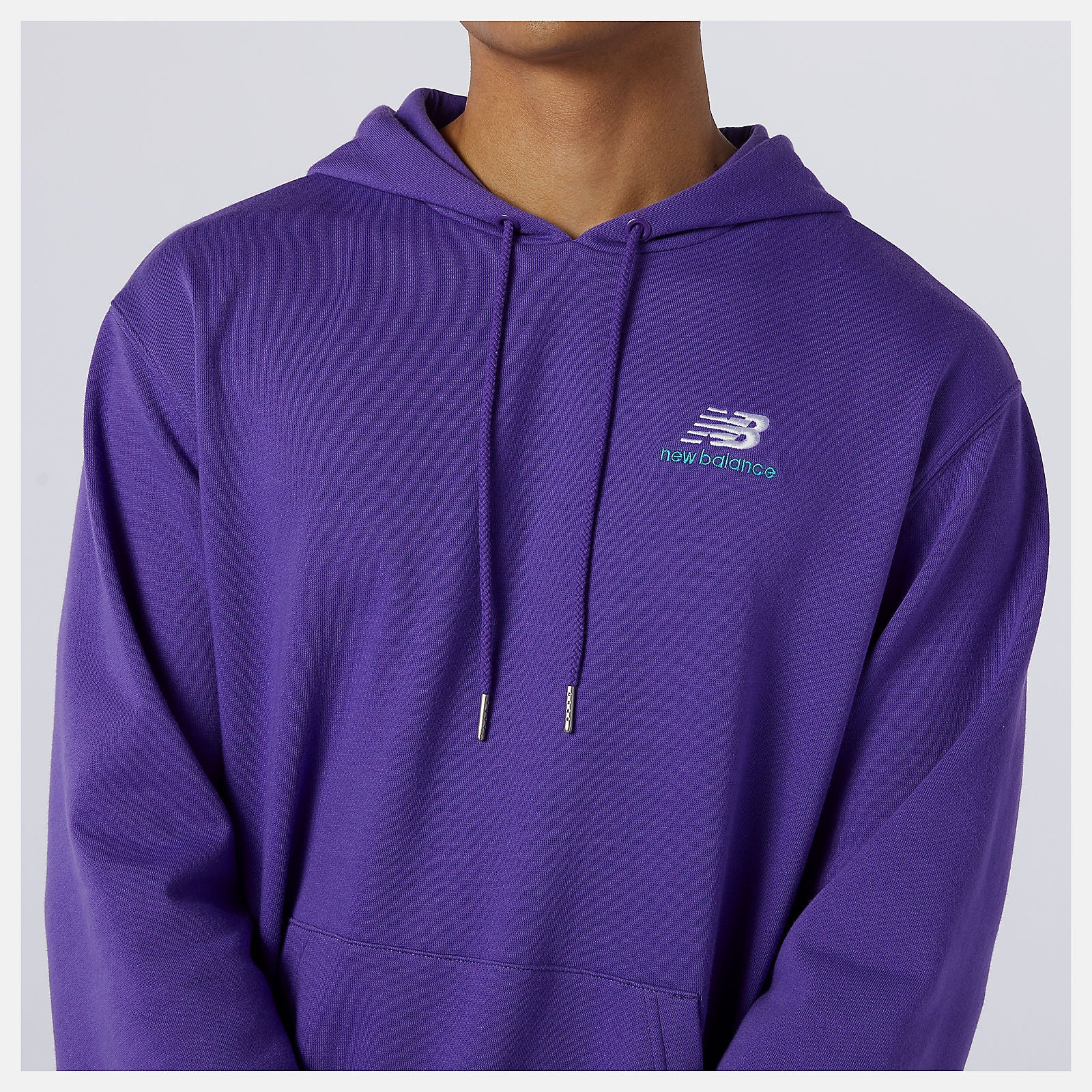 Prism Purple NB Essentials Embroidered Hoodie / New Balance Women|Men