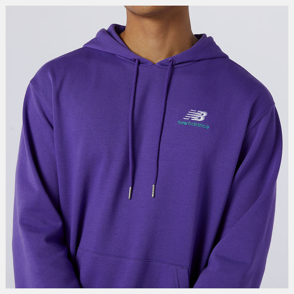 Prism Purple NB Essentials Embroidered Hoodie / New Balance Women|Men
