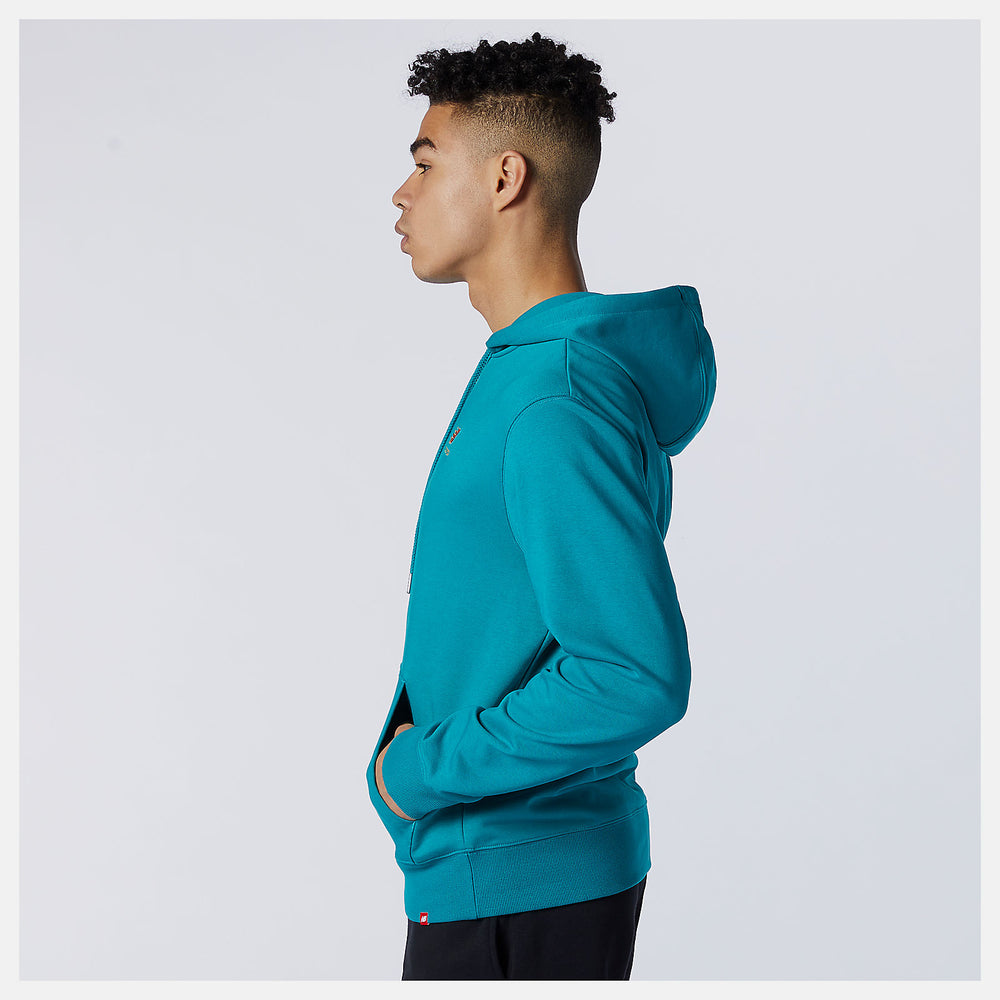 Team Teal NB Essentials Embroidered Hoodie / New Balance Women|Men
