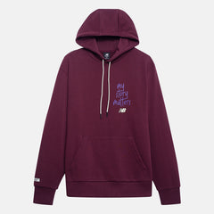 NB Burgundy My Story Matters Hoodie / New Balance Men