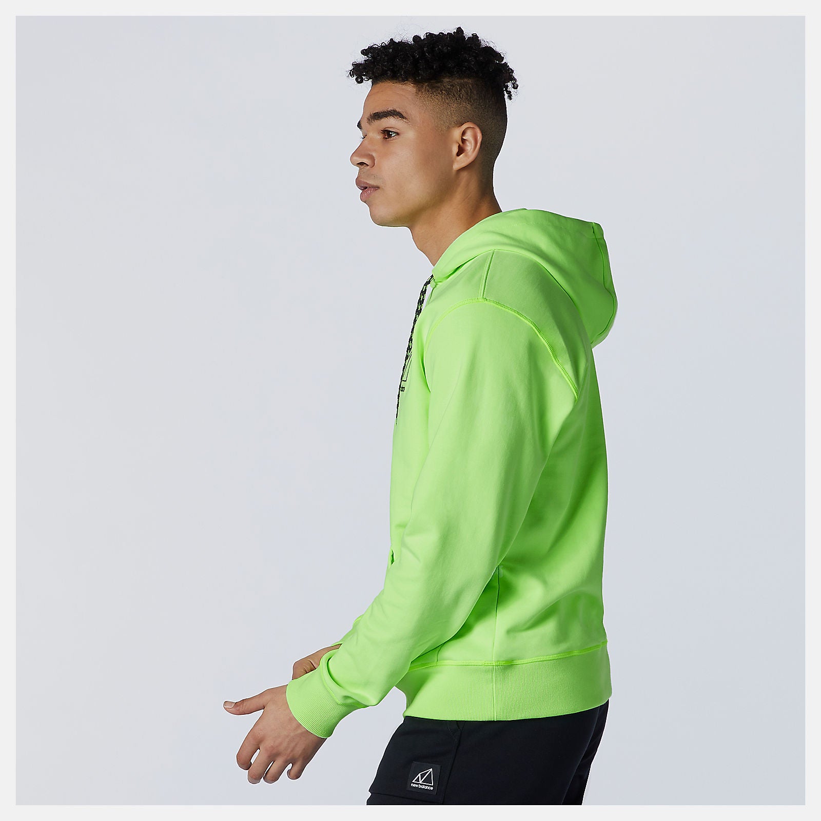Bleached Lime Glo NB All Terrain Hoodie / New Balance Men