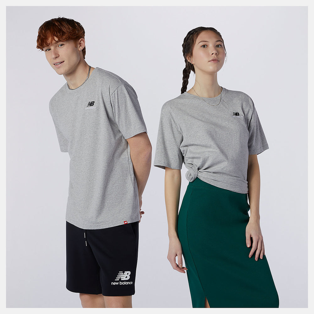 Athletic Grey NB Essentials Embroidered Tee / New Balance Women|Men