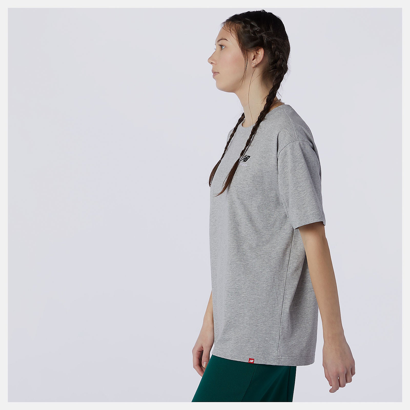 Athletic Grey NB Essentials Embroidered Tee / New Balance Women|Men