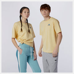 Yellow NB Essentials Embroidered Tee / New Balance Women|Men