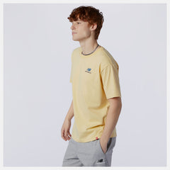 Yellow NB Essentials Embroidered Tee / New Balance Women|Men