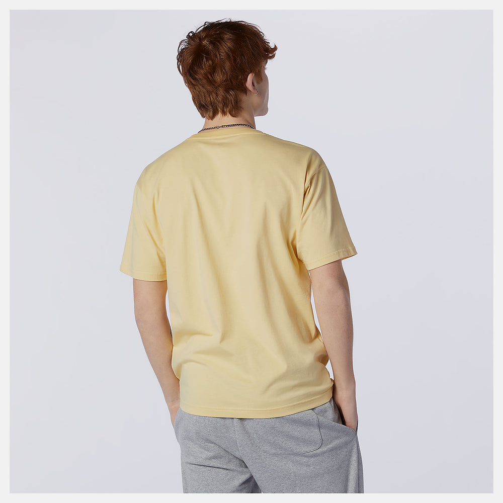 Yellow NB Essentials Embroidered Tee / New Balance Women|Men