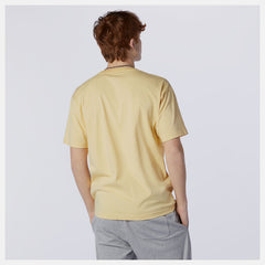 Yellow NB Essentials Embroidered Tee / New Balance Women|Men