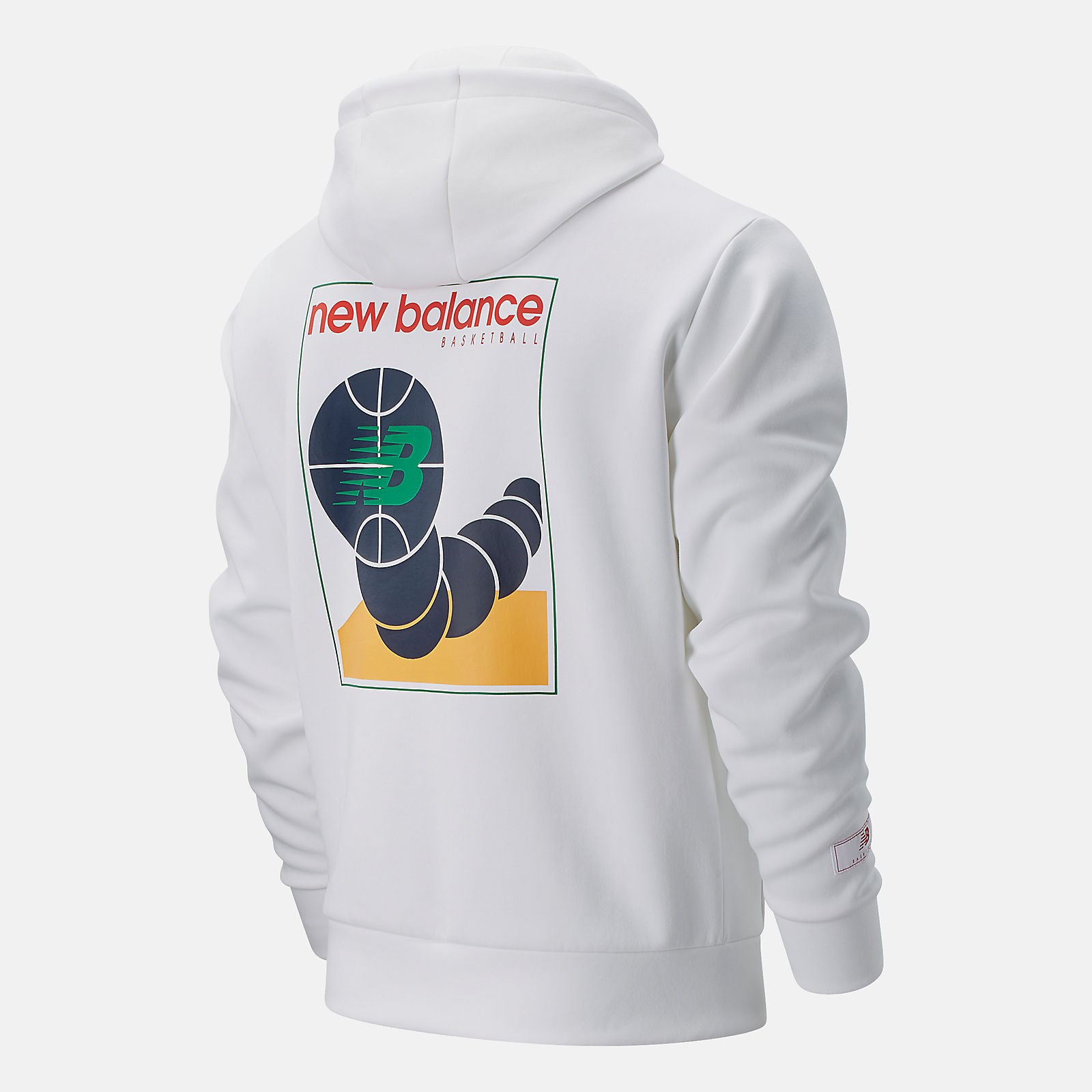 White NB Basketball Colorized Court Hoodie / New Balance Men