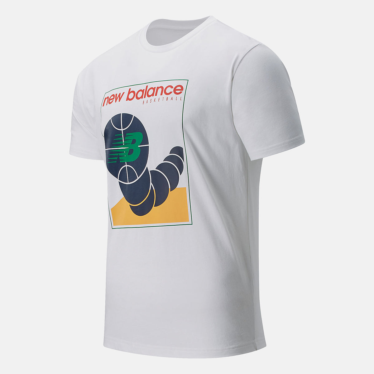 White NB Basketball 550 Tee / New Balance Men