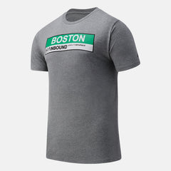 Athletic Grey Boston INBound Green Line Graphic Tee / New Balance Men